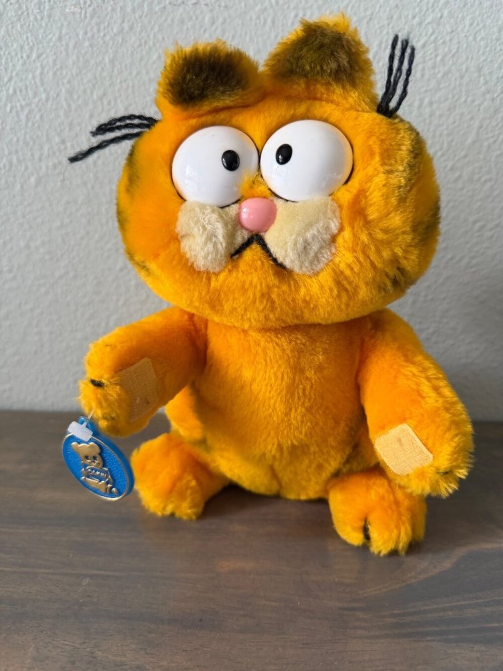 Vintage 1981 Dakin Garfield Plush Toy Stuffed Animal Original Dakin Tag 9"